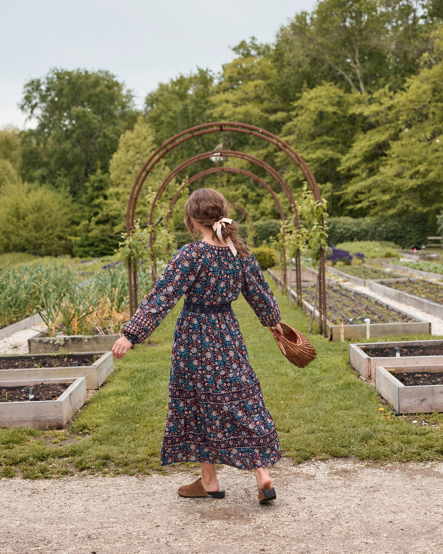 Valley Garden - Flora Dress - Midnight Sky