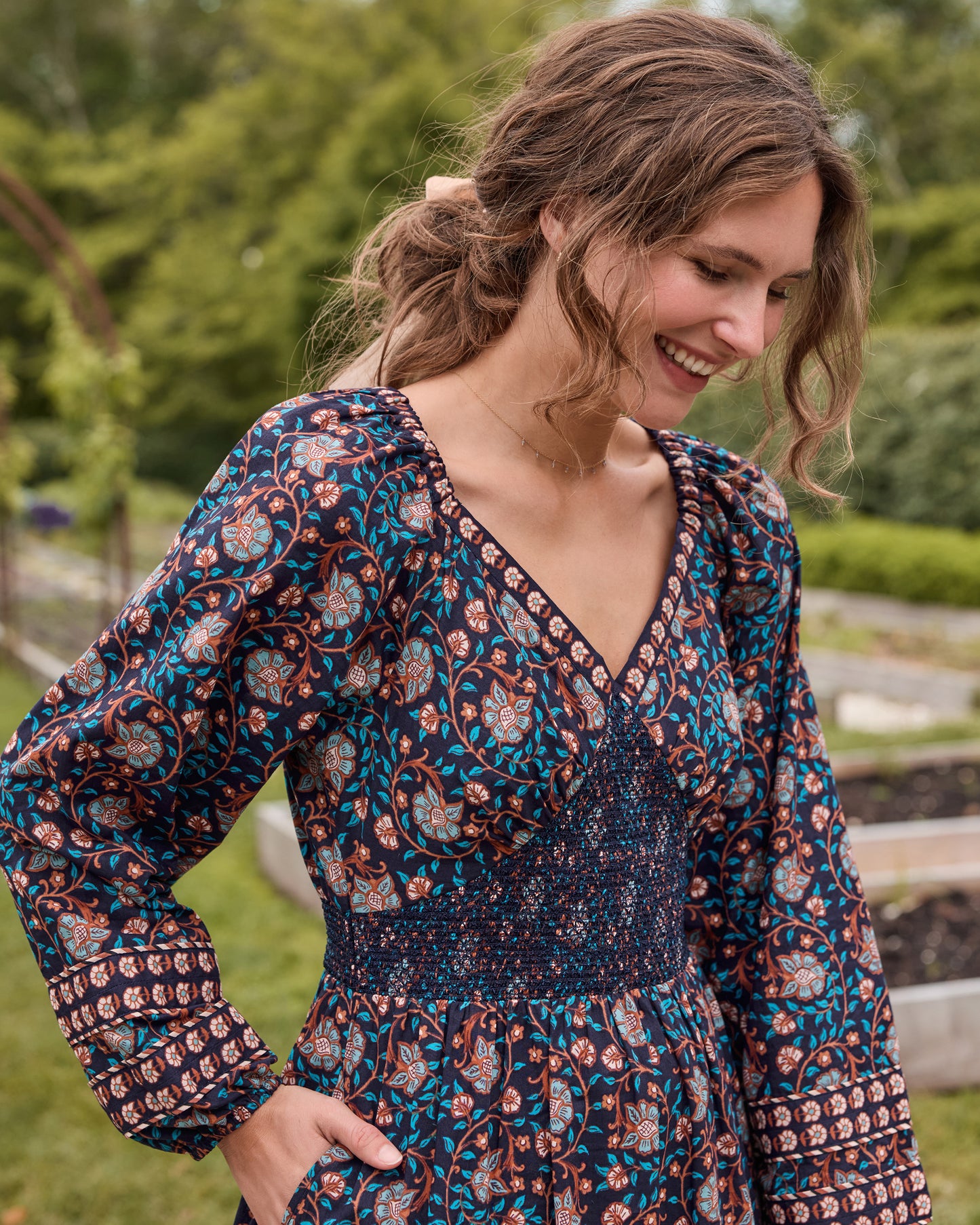 Valley Garden - Flora Dress - Midnight Sky