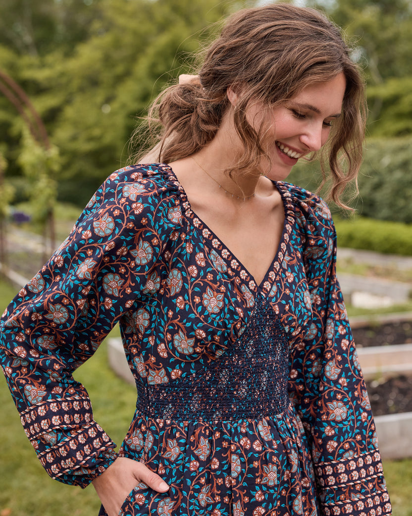 Valley Garden - Flora Dress - Midnight Sky