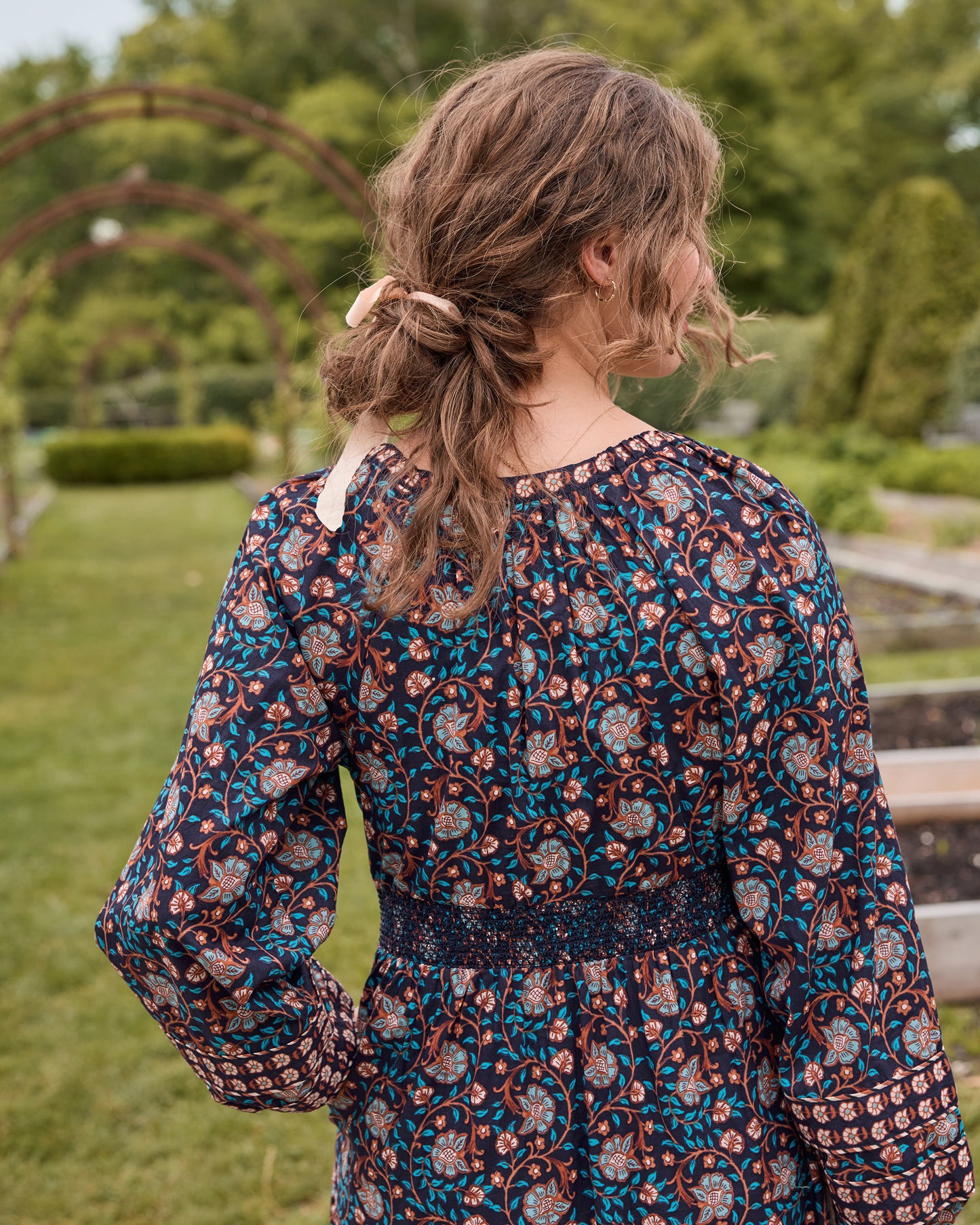 Valley Garden - Flora Dress - Midnight Sky