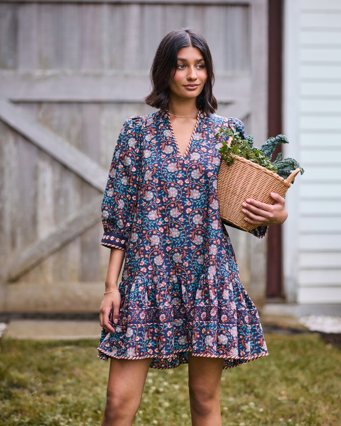 Valley Garden - Romy Dress - Midnight Sky