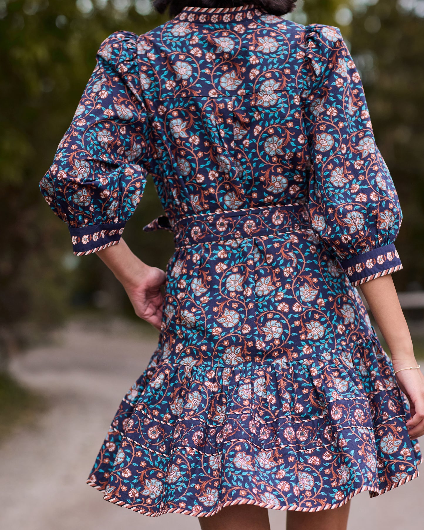 Valley Garden - Romy Dress - Midnight Sky