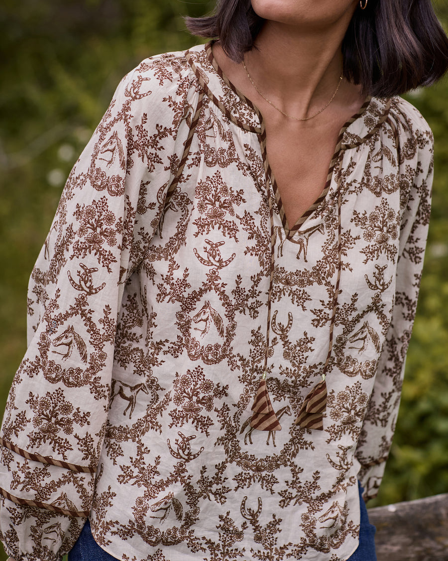 Western Crown - Kaia Blouse - Oat