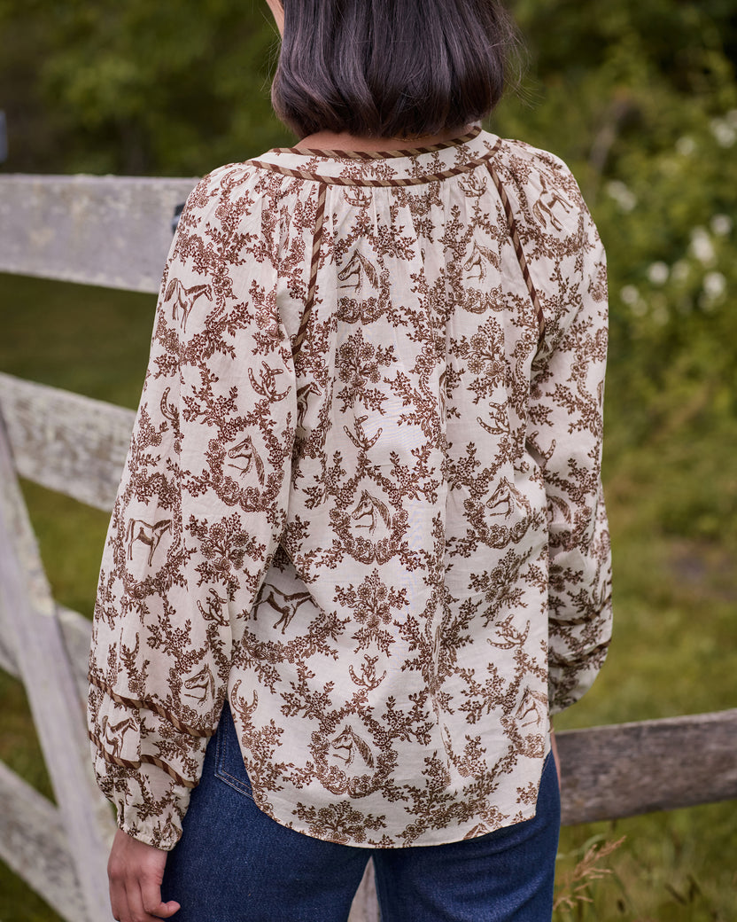 Western Crown - Kaia Blouse - Oat