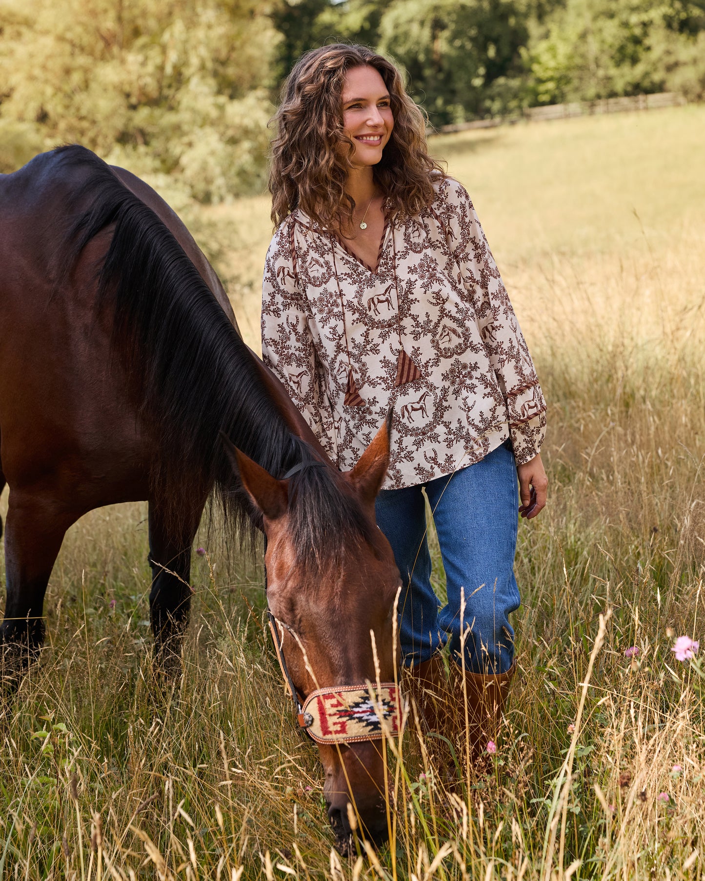Western Crown - Kaia Blouse - Oat