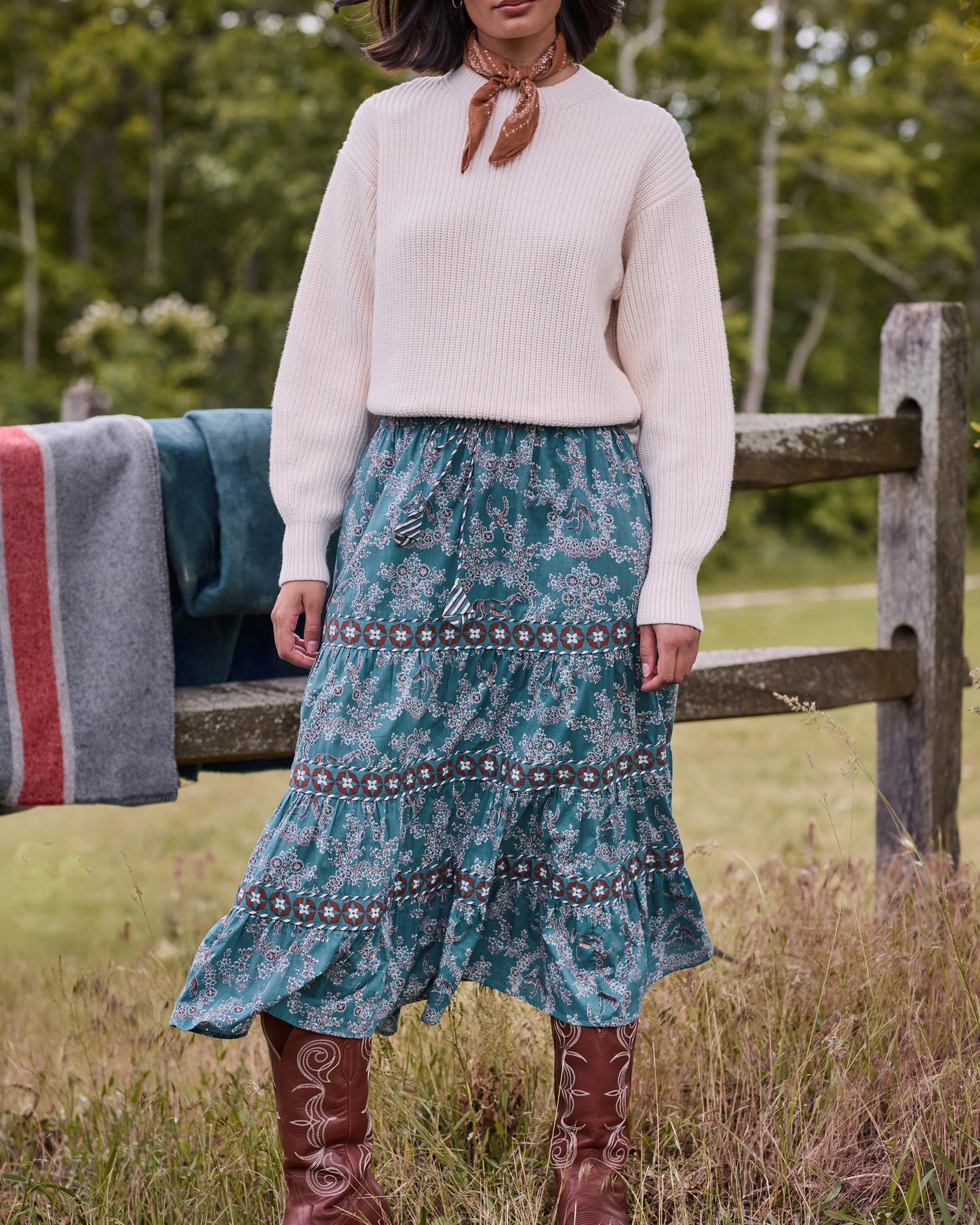 Western Crown - Erin Skirt - Riverstone