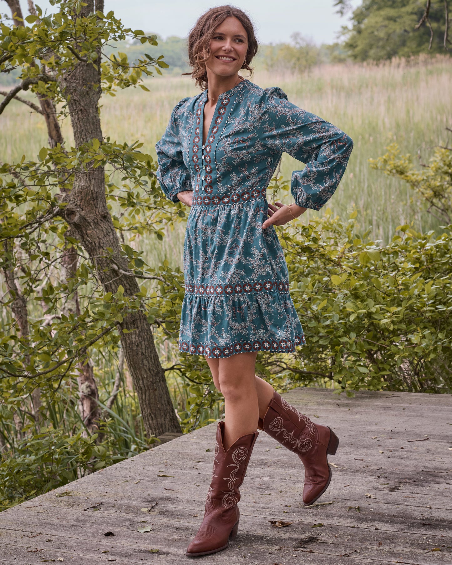 Western Crown - Valerie Dress - Riverstone