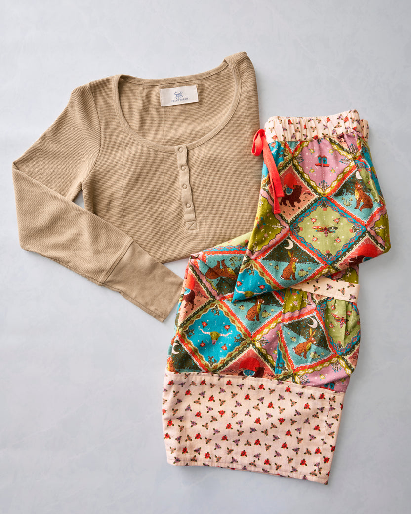 Western Scenes - Eclipse Pants & Cozy Henley Bundle - Multi