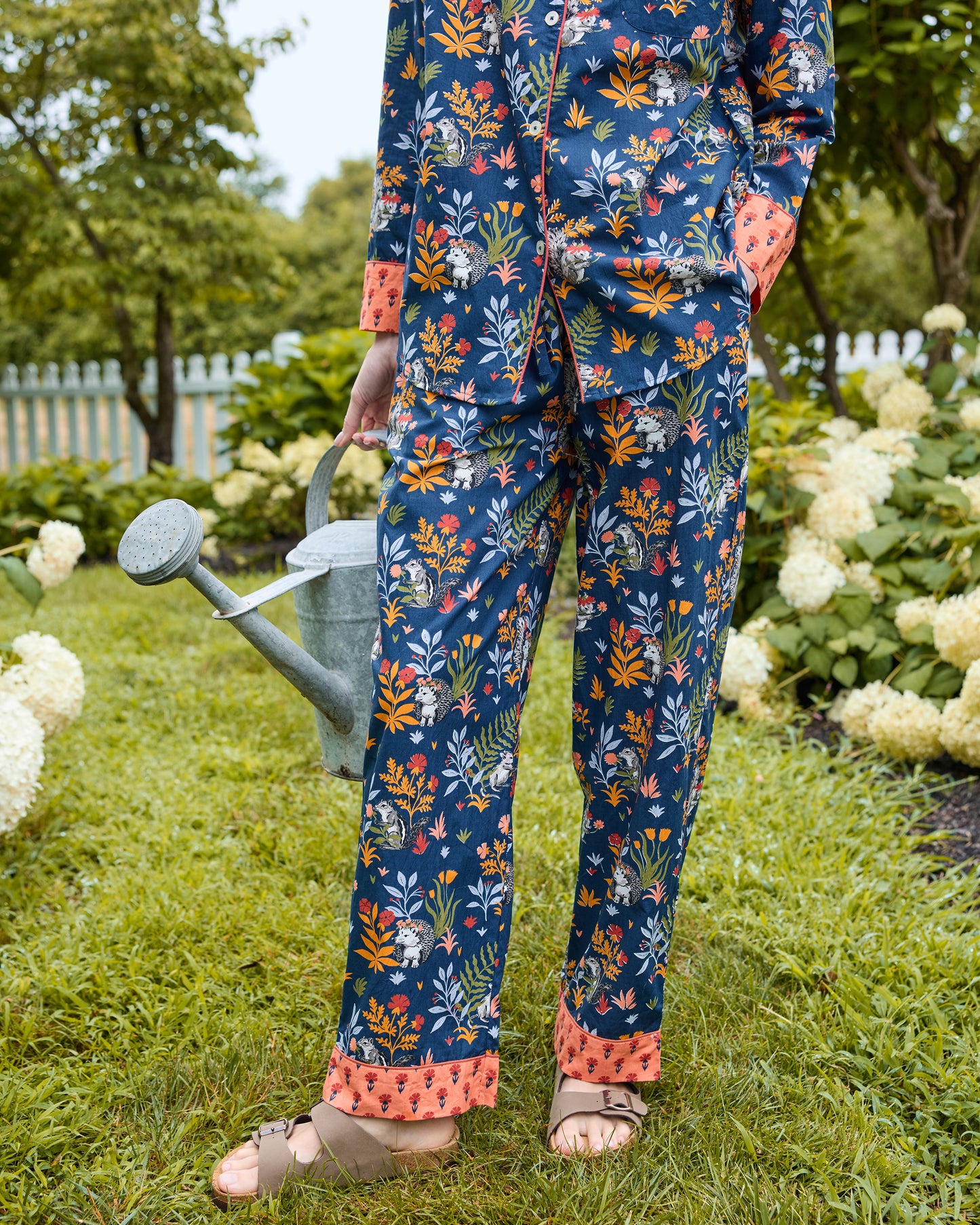 Woodland Critters - Petite Long PJ Set - Indigo