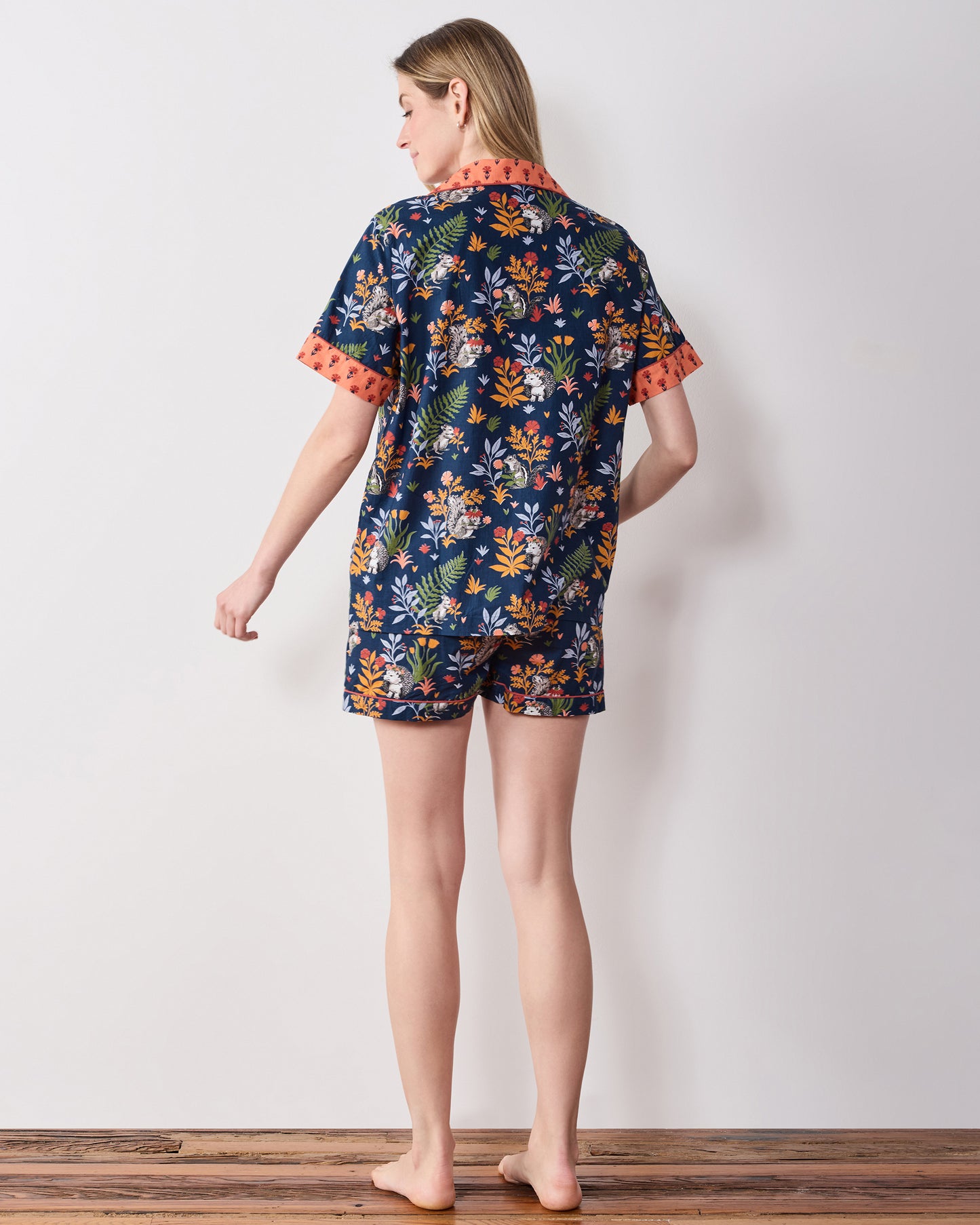 Woodland Critters - Short PJ Set - Indigo