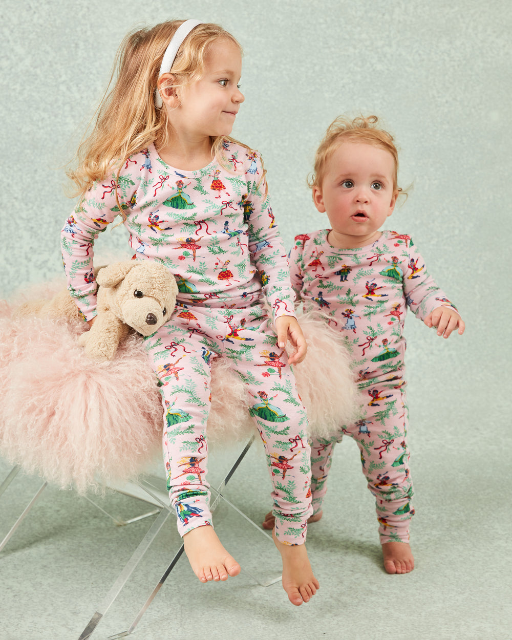 Nutcracker Dreams - Kids PJ Set - Ballet Pink - Printfresh