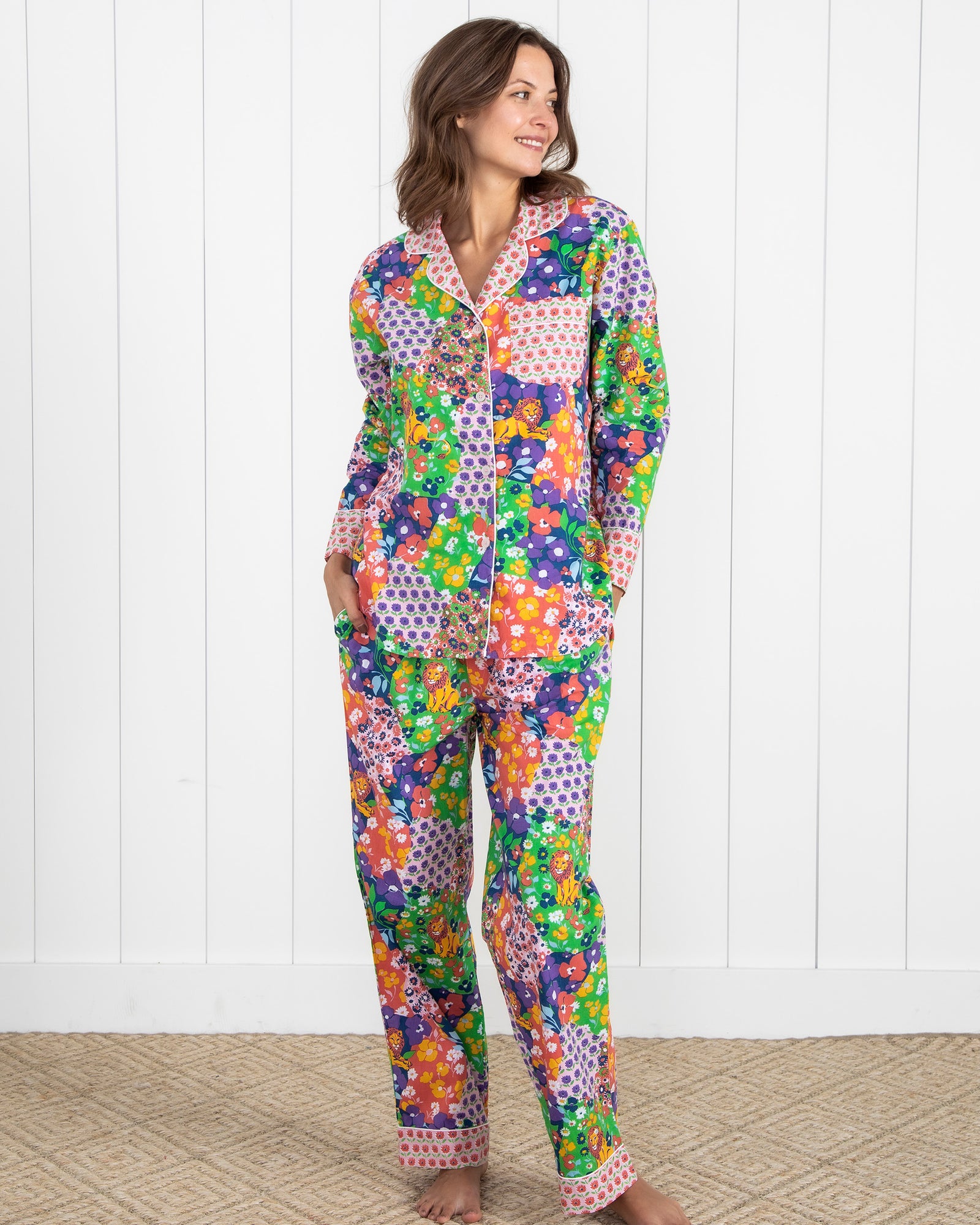 Flower Power - Long Sleep Set - Grape Soda - Printfresh