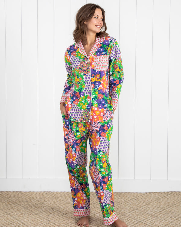 Flower Power - Long Sleep Set - Grape Soda - Printfresh