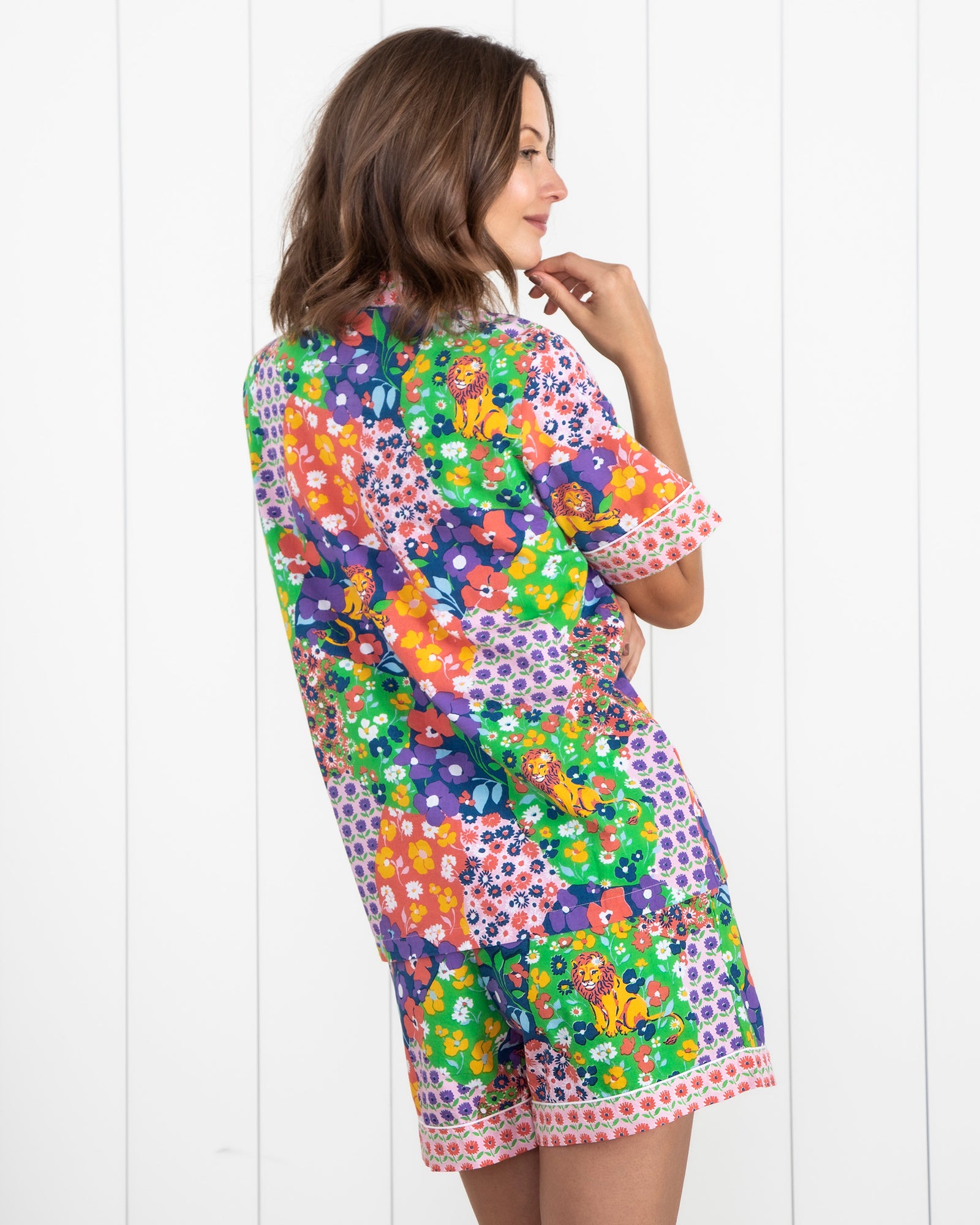 Flower Power - Short Sleep Set - Grape Soda - Printfresh