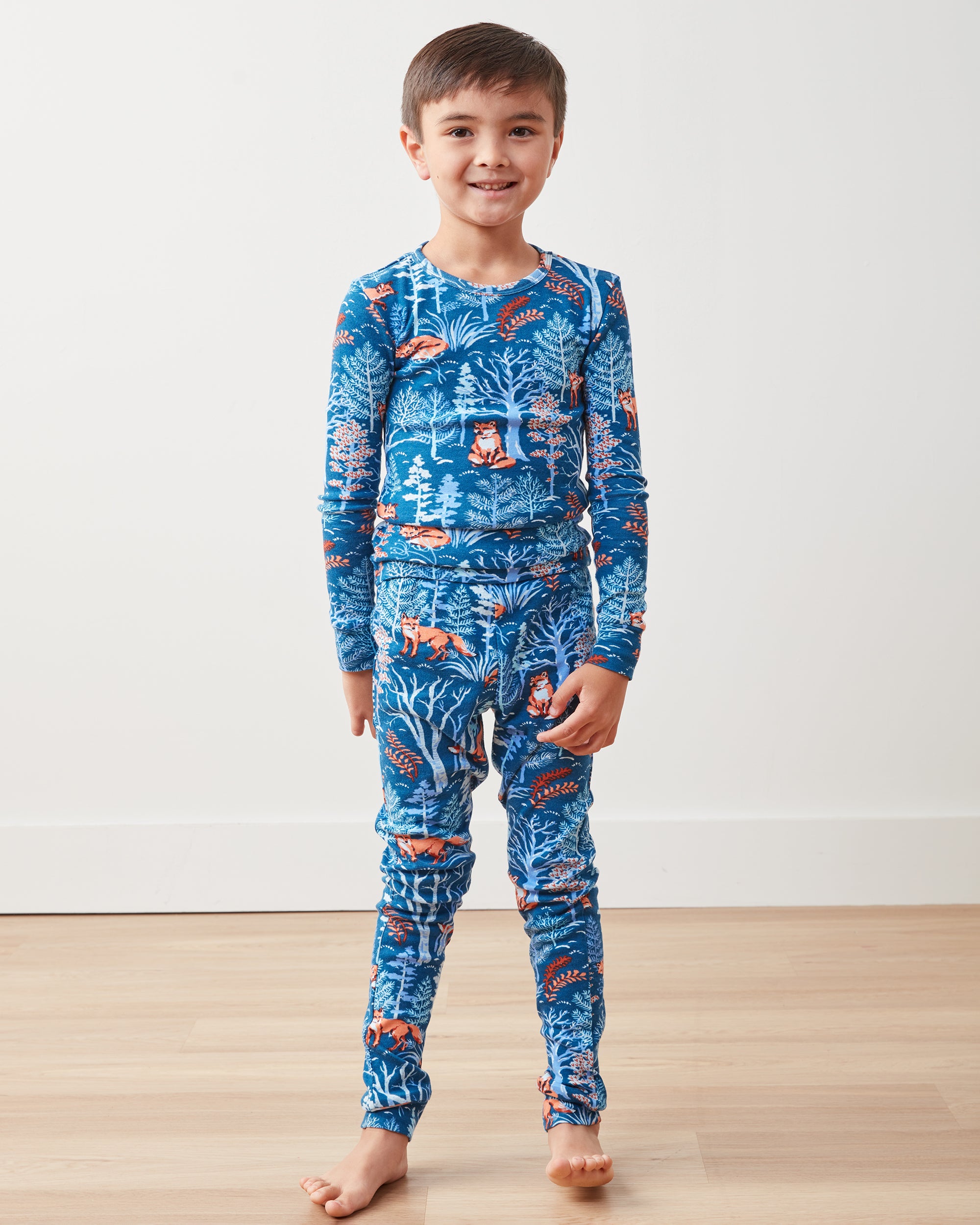 Fox & Folklore - Kids PJ Set - Indigo - Printfresh