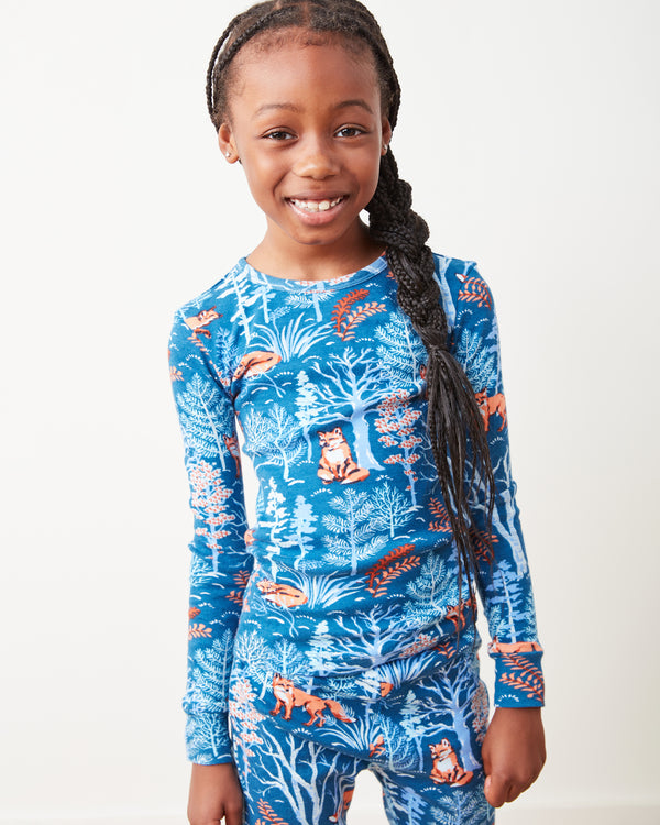 Fox & Folklore - Kids PJ Set - Indigo - Printfresh