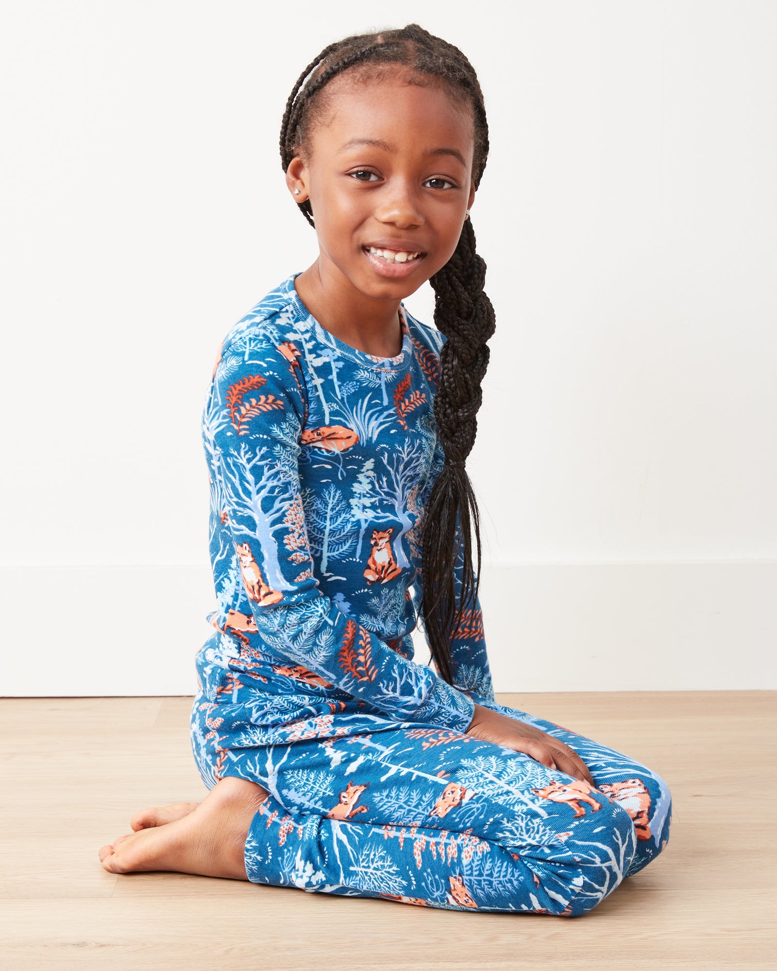 Fox & Folklore - Kids PJ Set - Indigo - Printfresh