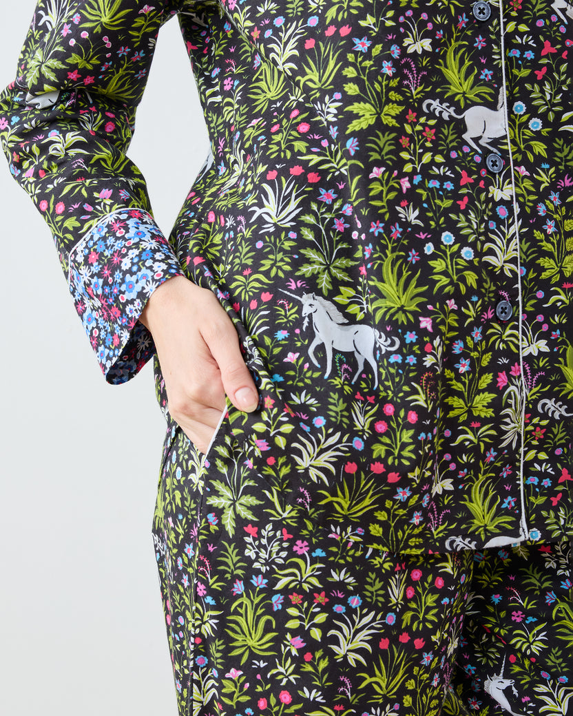 Unicorns Garden - Long PJ Set - Ink - Printfresh