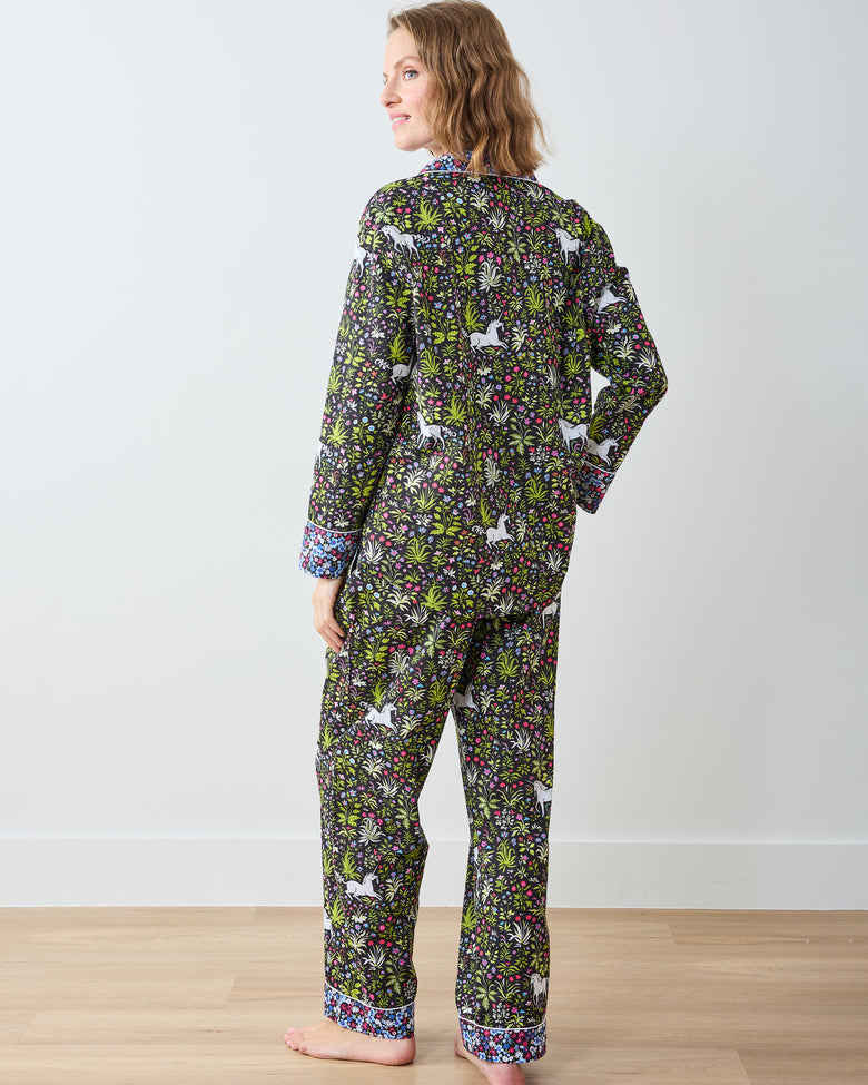 Unicorns Garden - Long PJ Set - Ink - Printfresh