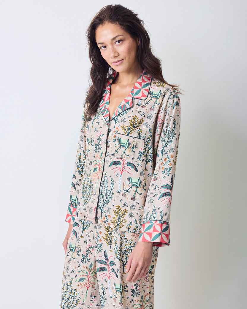 Camel's Courtyard - Eco Satin Soho Set - Khaki