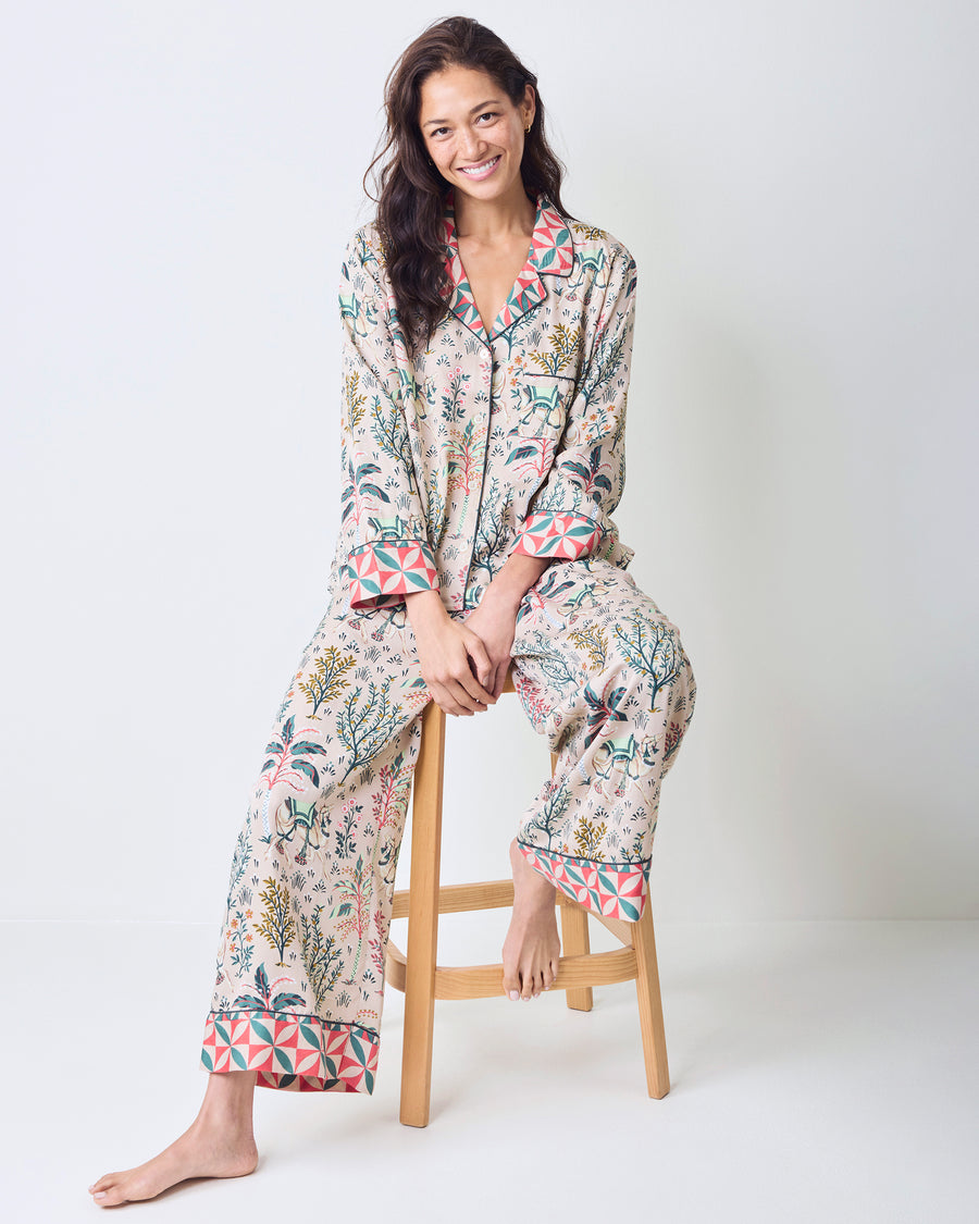 Camel's Courtyard - Eco Satin Soho Set - Khaki