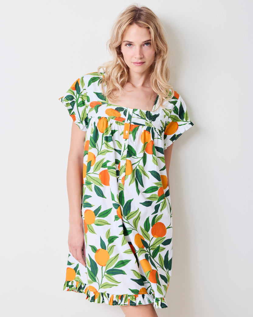 Clementine - Pintuck Nightgown - Cloud