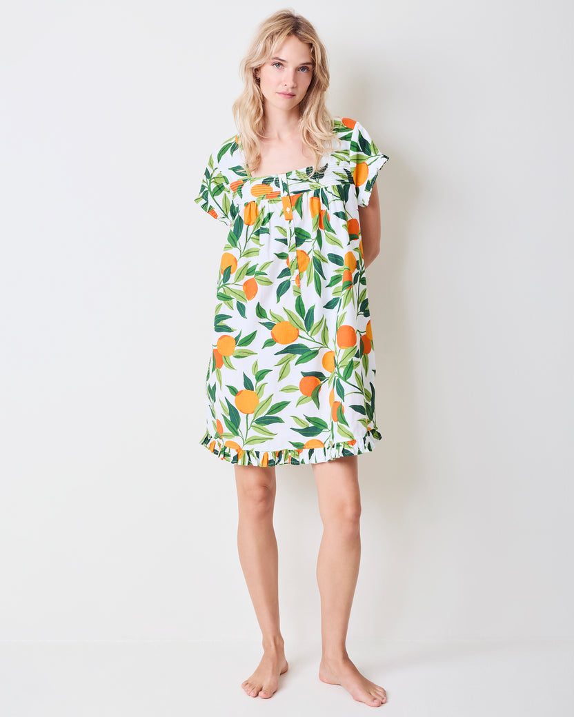Clementine - Pintuck Nightgown - Cloud