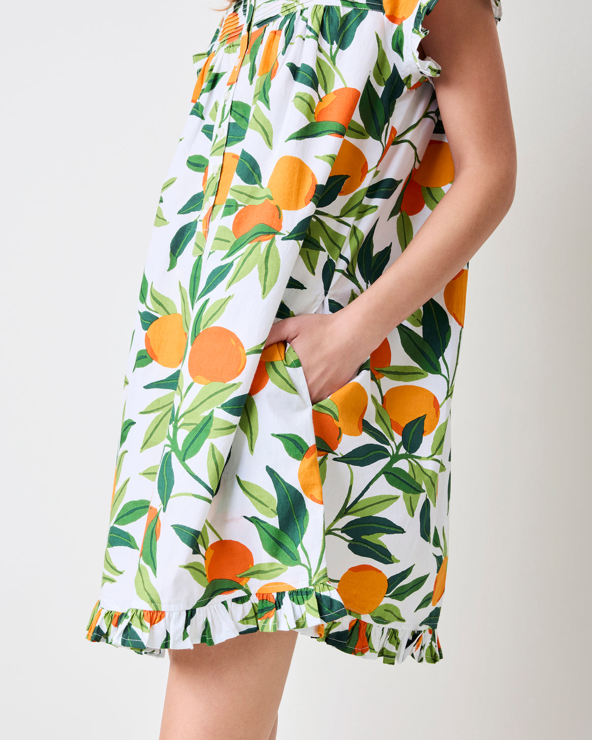Clementine - Pintuck Nightgown - Cloud