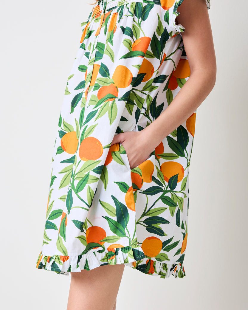 Clementine - Pintuck Nightgown - Cloud