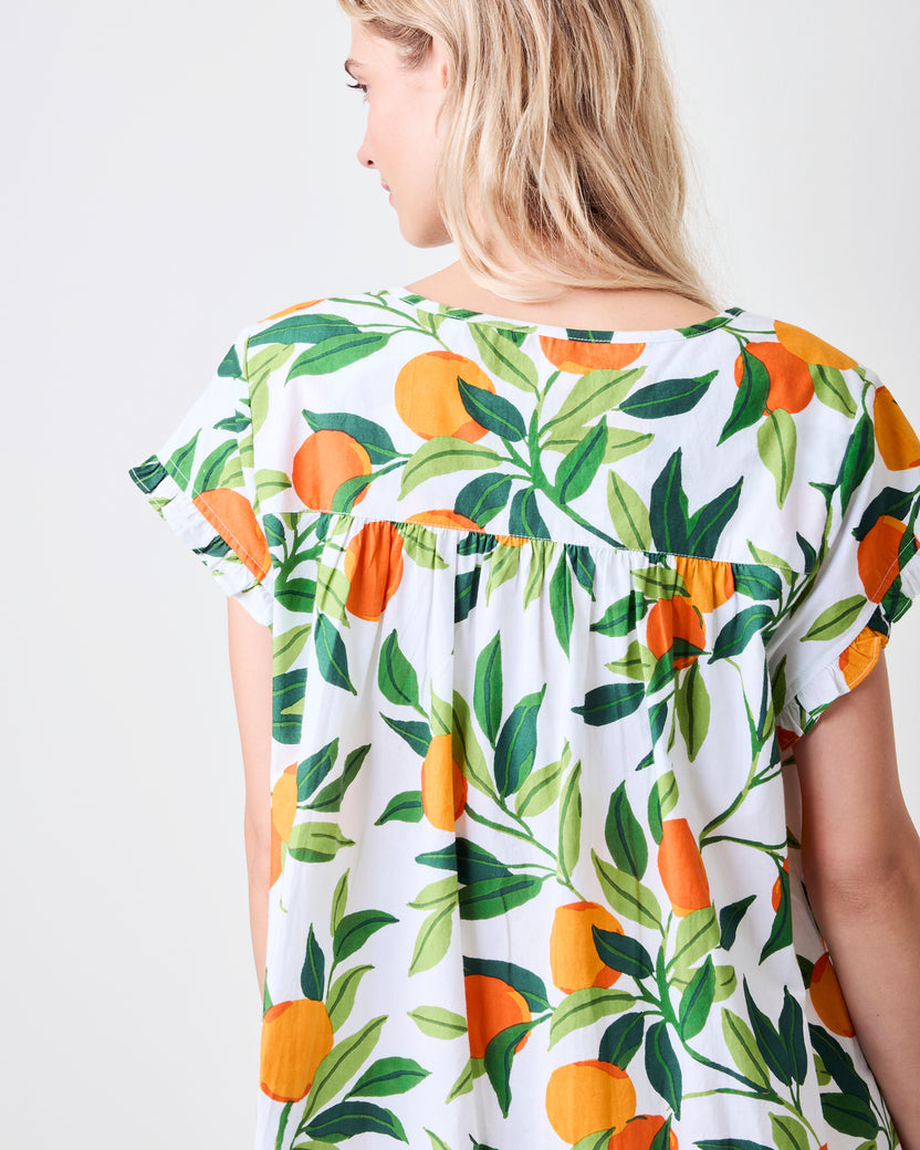 Clementine - Pintuck Nightgown - Cloud
