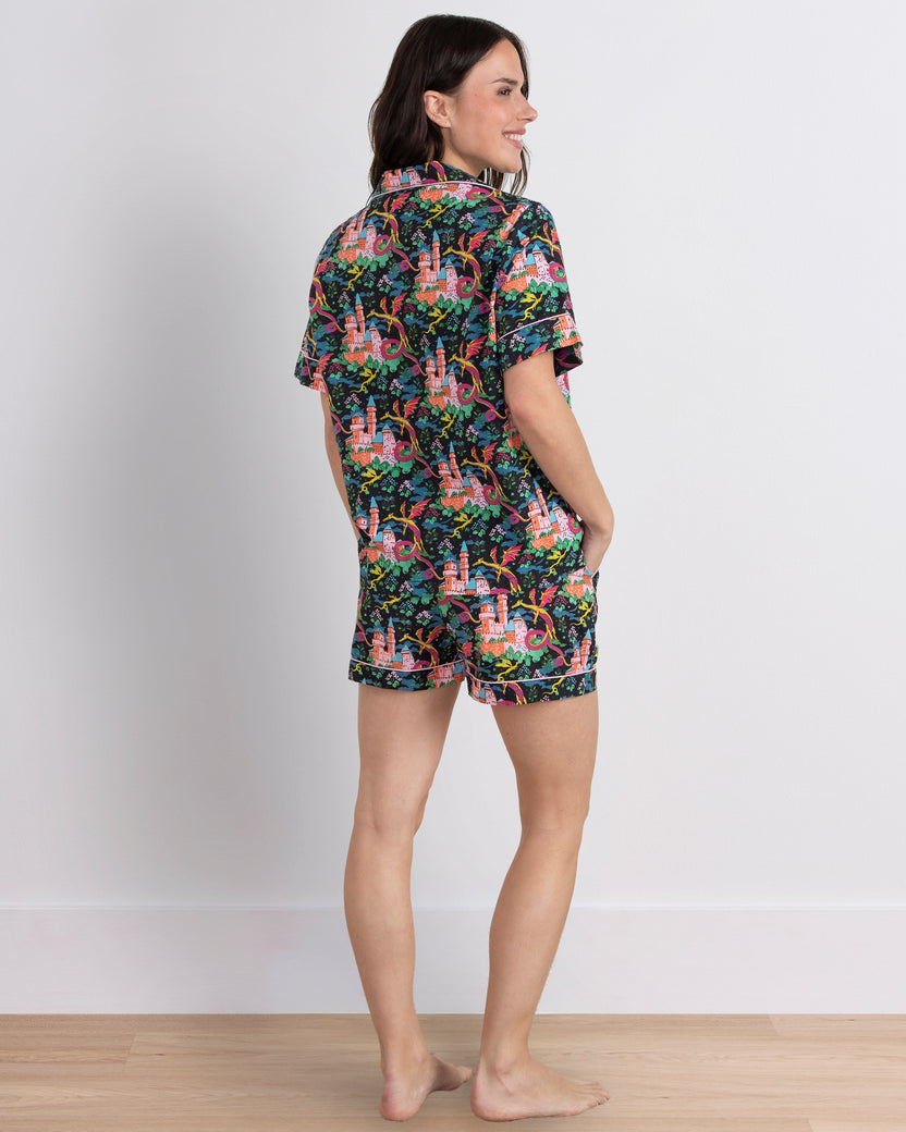 Dragon Dreams - Short PJ Set - Chalkboard