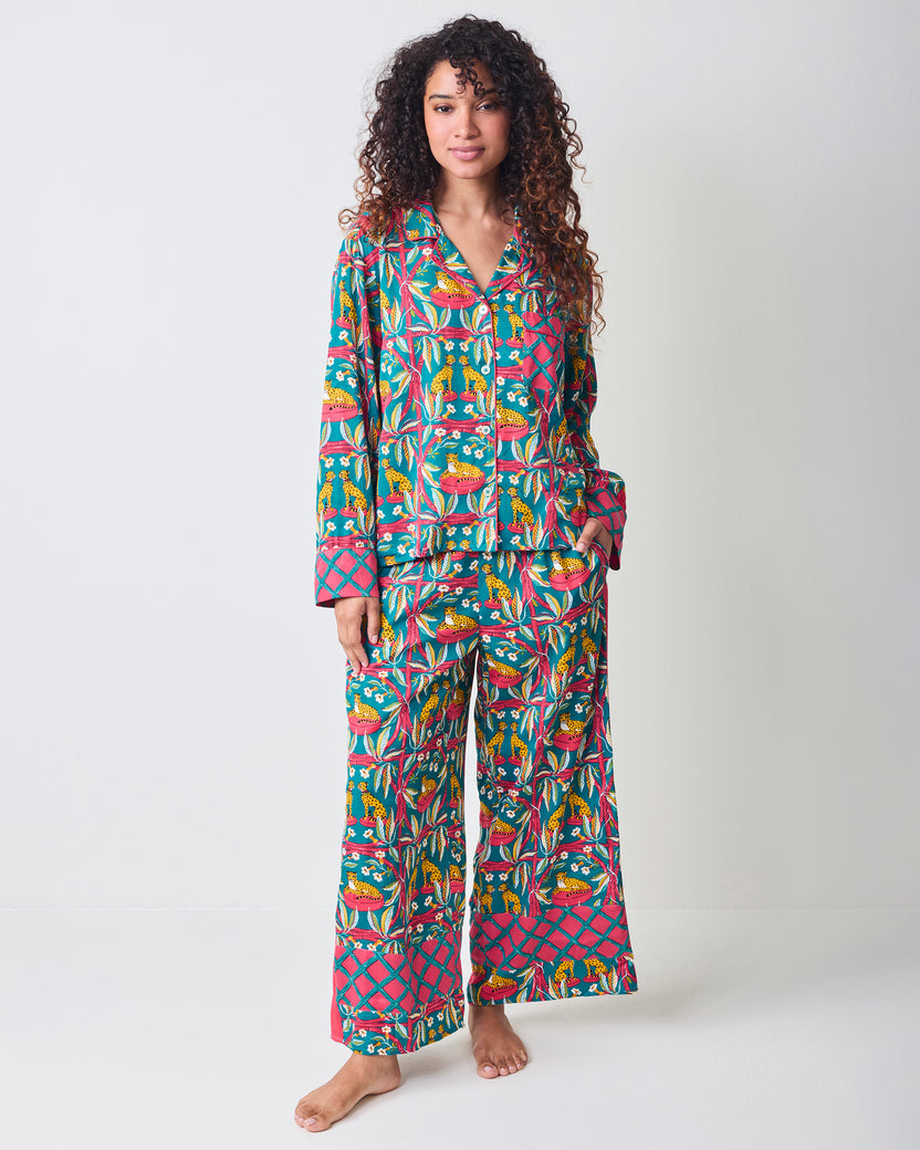 Royal Cheetah - Eco Satin Rittenhouse Set - Ruby & Jade