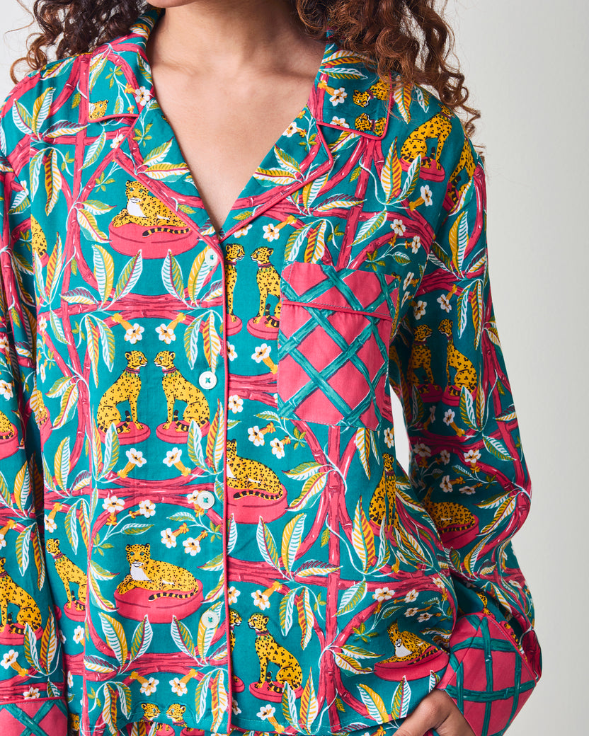 Royal Cheetah - Eco Satin Rittenhouse Set - Ruby & Jade