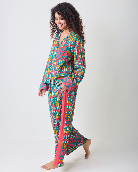 Royal Cheetah - Eco Satin Rittenhouse Set - Ruby & Jade
