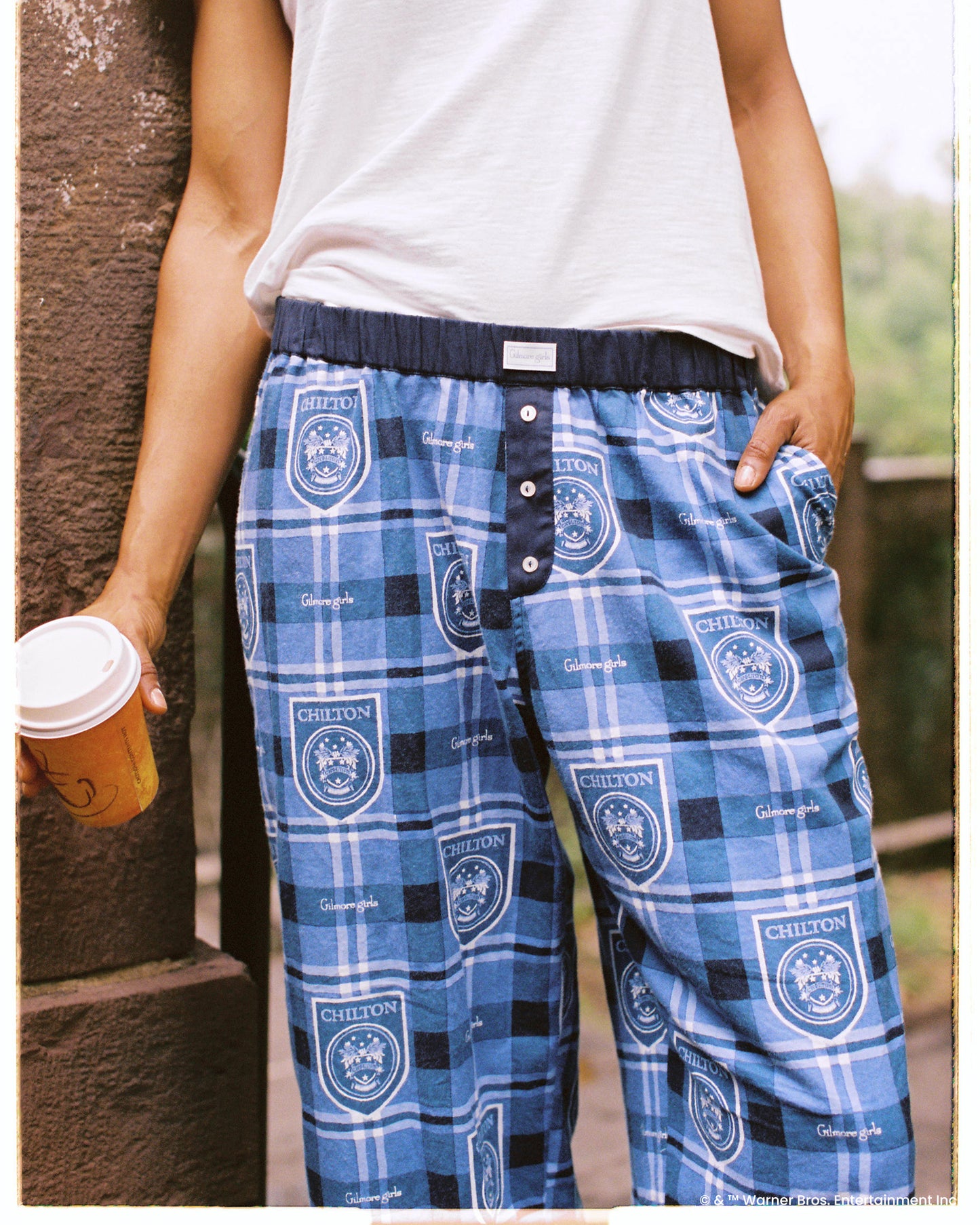 Chilton Plaid - Lightweight Flannel Nola PJ Pants - Rory Blue