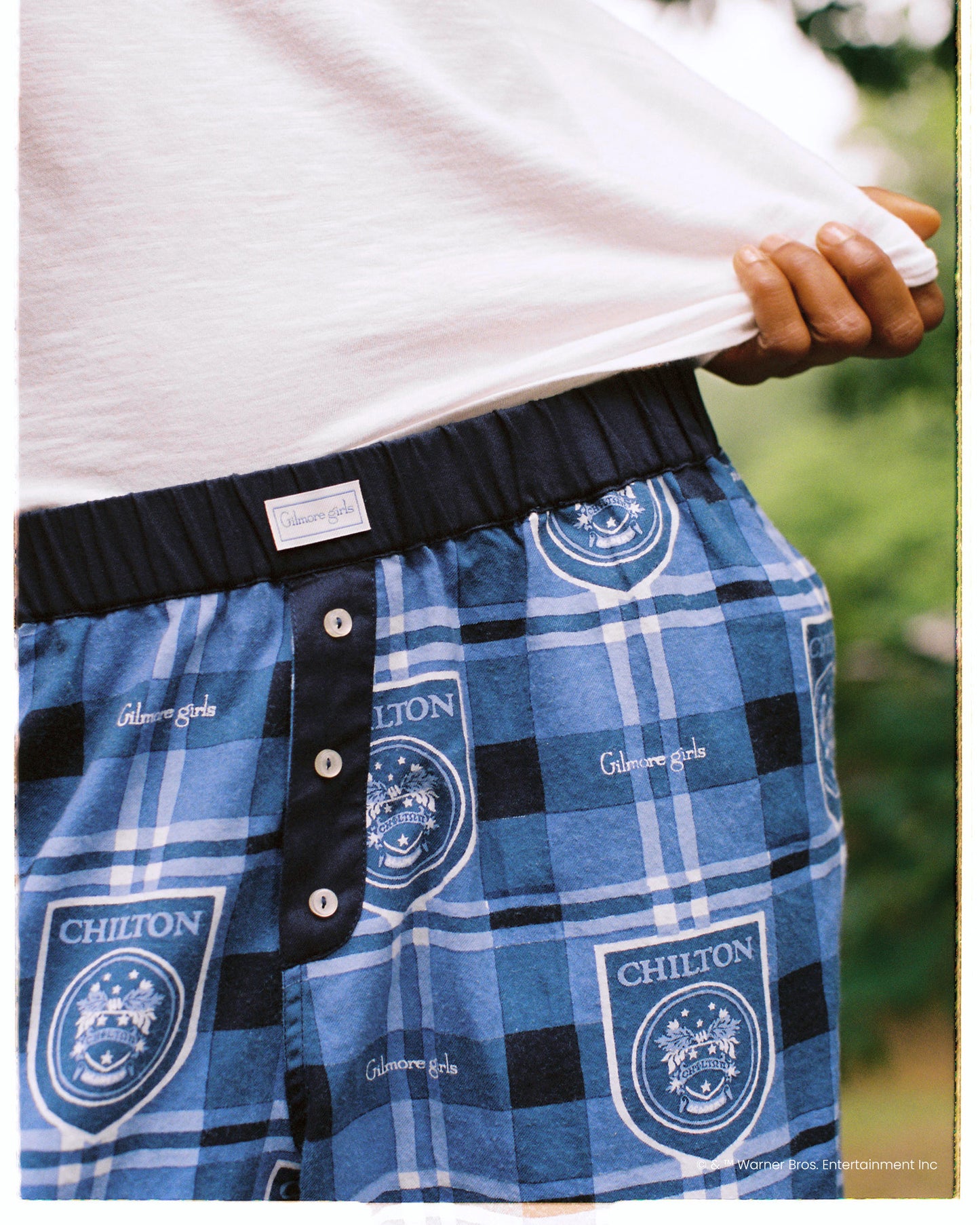 Chilton Plaid - Lightweight Flannel Nola PJ Pants - Rory Blue