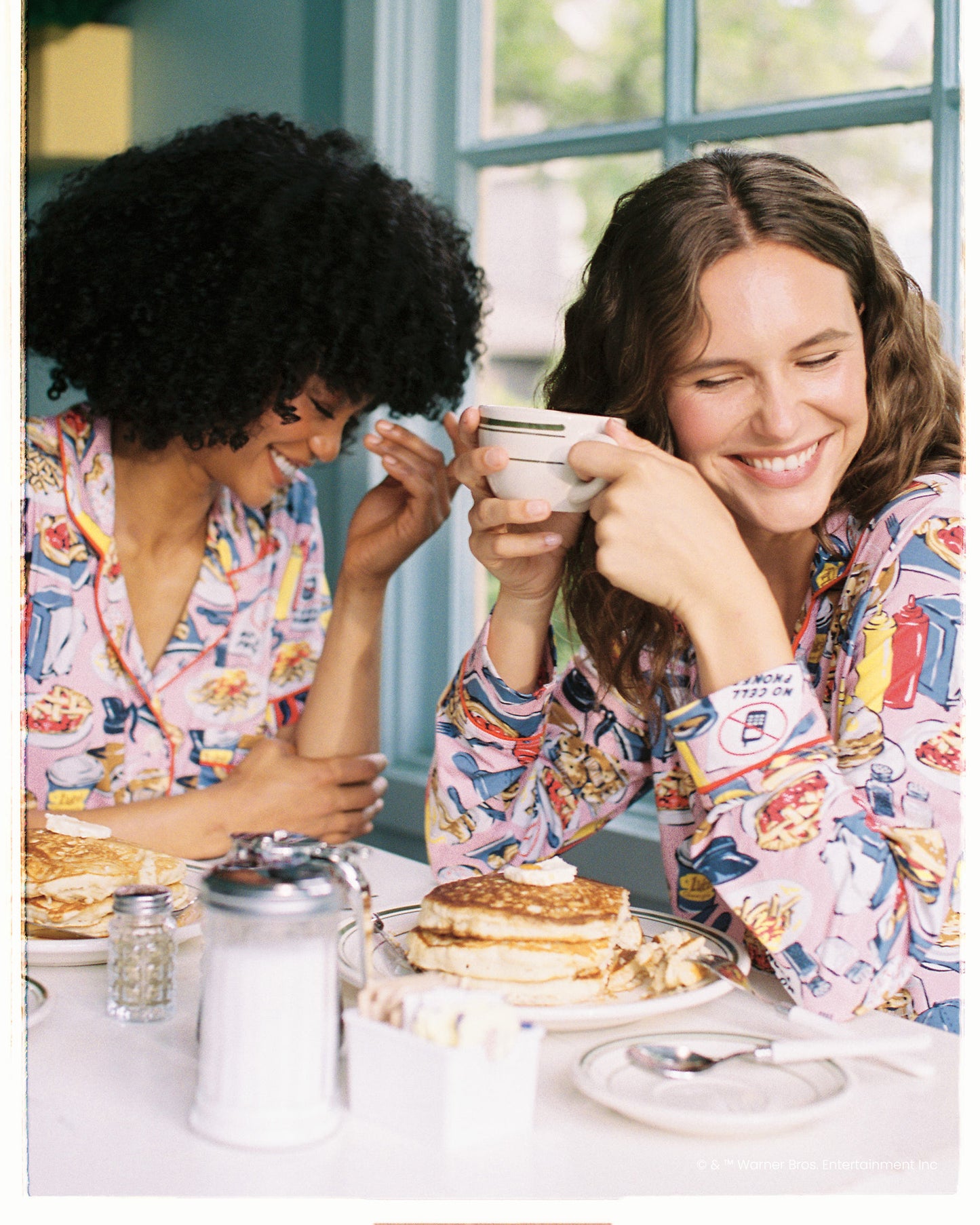 Luke’s Diner - Organic Pima Modal Knit Long PJ Set - Lorelei Pink