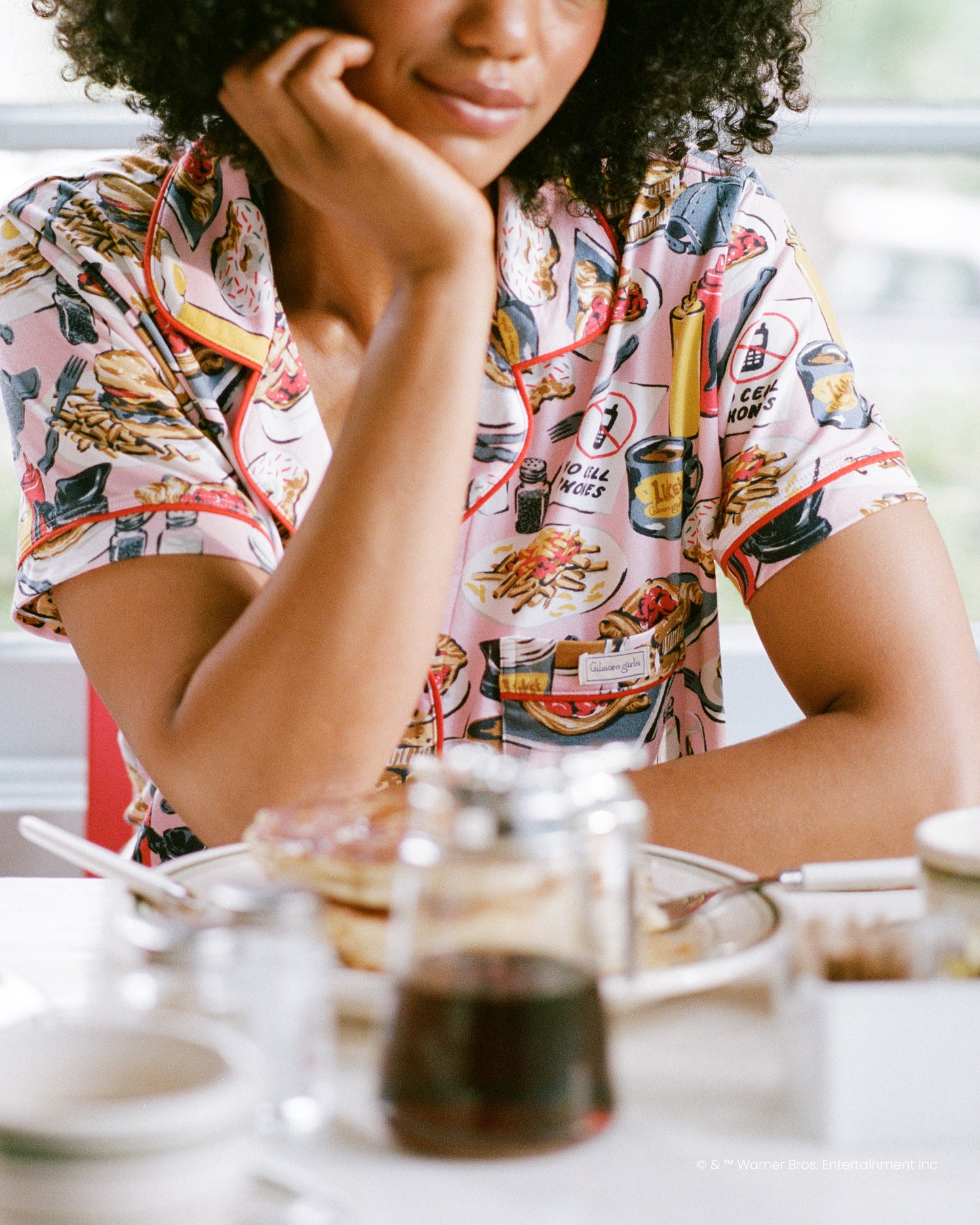 Luke’s Diner - Organic Pima Modal Knit Short PJ Set - Lorelei Pink