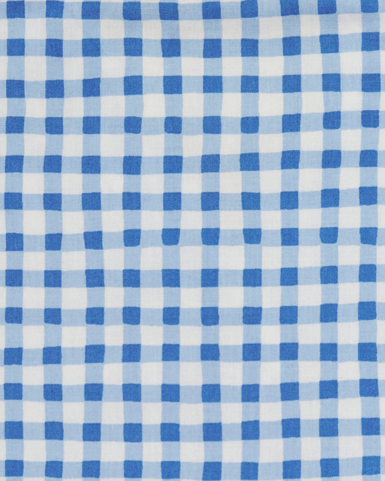 Garden Gingham - Rosalita Dress - Soft Blue - Printfresh