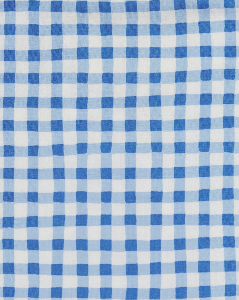 Garden Gingham - Rosalita Dress - Soft Blue - Printfresh