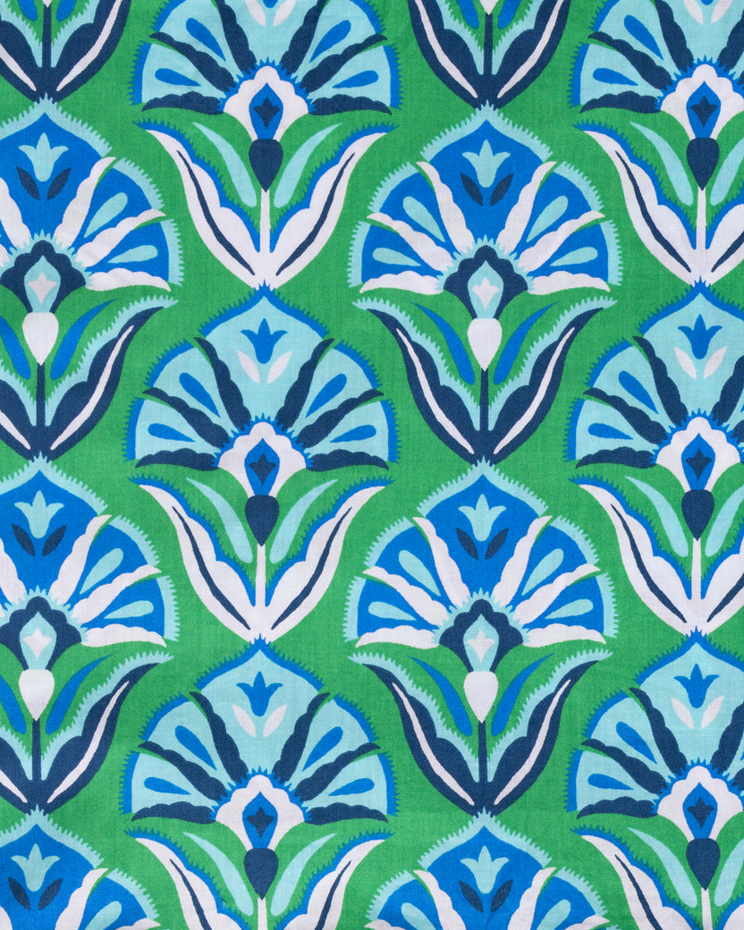 Geo Floral - Atlantic Dress - Green Juice - Printfresh