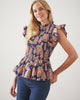 Gingerbread Party - High Priority Blouse - Classic Navy - Printfresh