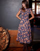 Gingerbread Party - Ready to Ruffle Dress - Classic Navy - Printfresh