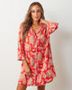 Gingerbread Party - Satin Wildest Dreams & Robe Set - Ruby - Printfresh