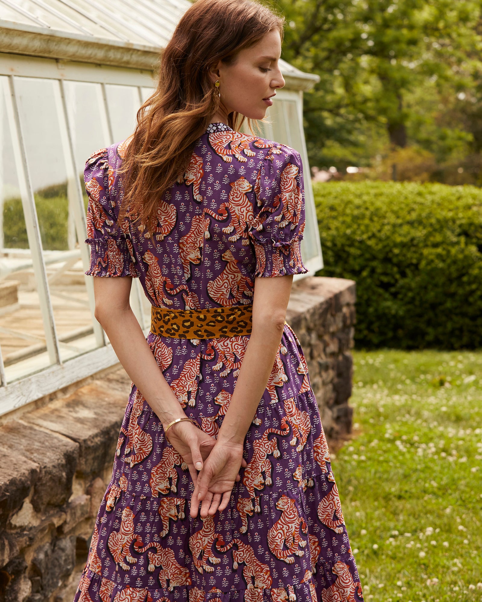 Tiger Queen - Grand Entrance Dress - Plum Tree - Printfresh