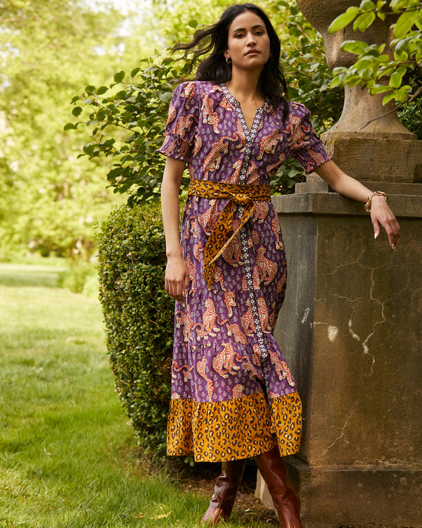 Tiger Queen - Grand Entrance Dress - Plum Tree - Printfresh