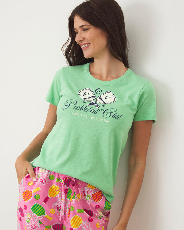 Pickleball Club - Saturday Graphic Tee - Avocado - Printfresh