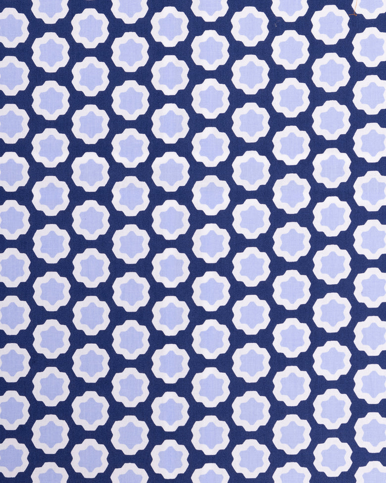 Hello Hexagon - Dunmore Blouse - Periwinkle Pop - Printfresh