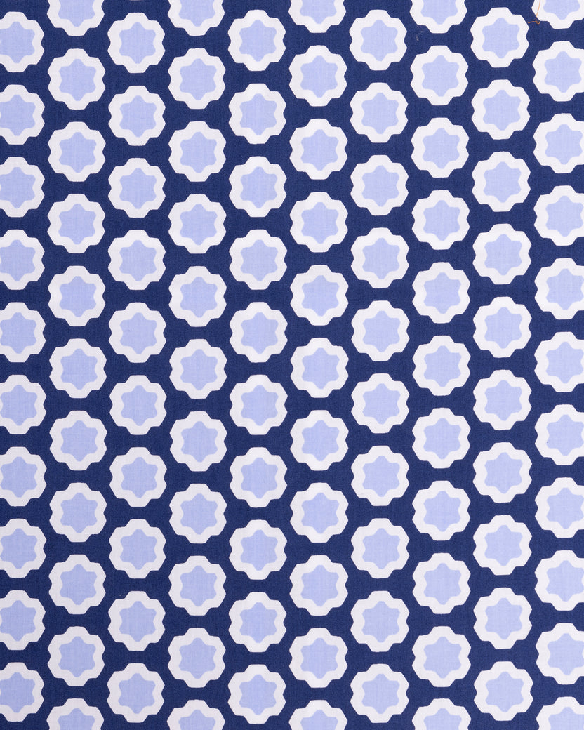 Hello Hexagon - Dunmore Blouse - Periwinkle Pop - Printfresh