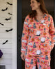 Halloween House Cats - Long PJ Set - Jack O' Lantern - Printfresh